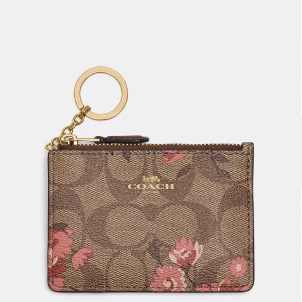 Coach Mini Skinny Id Case w/Prairie Print